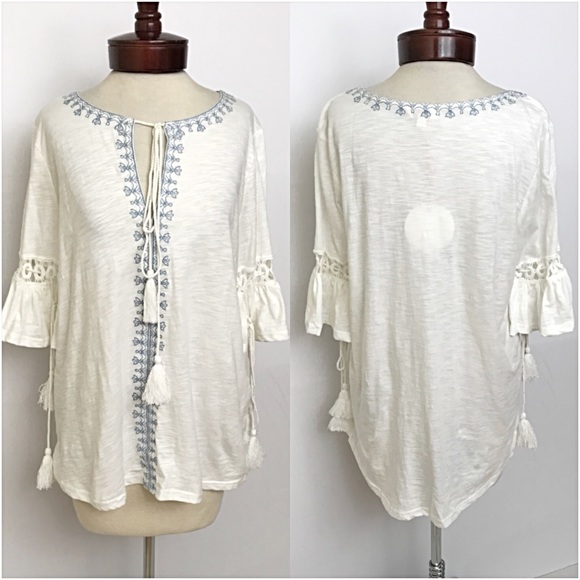 Festival Flowy Boho Embroidered Tassel SM - Picture 8 of 8